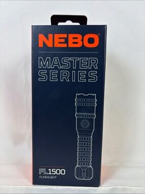 NEBO FL1500 Rechargeable Flashlight 1500 Lumens 5 Modes Magnetic Base 2X Zoom
